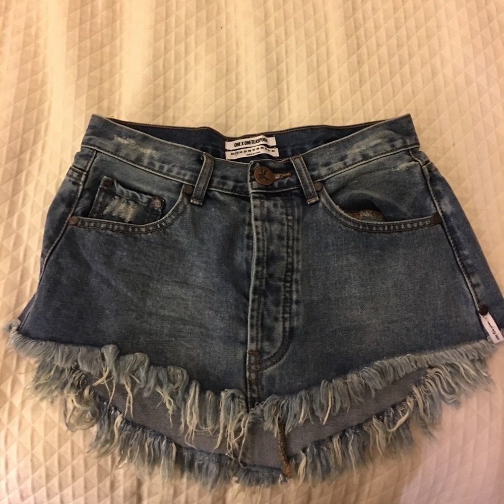 One teaspoon mini jean skirt